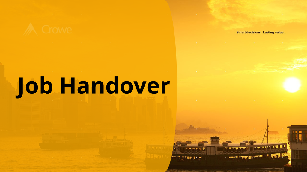 Job Handover